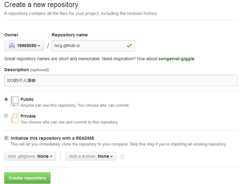 github-create-user-repo